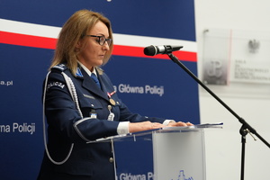 Zdjęcie przedstawia dyrektora CLKP insp. Iwona Marciniak-Krawczyk.