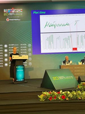 Zdjęcie Zastępcy Dyrektor Centralnego Laboratorium Kryminalistycznego Policji podinsp. Anny Przewor na 20 Międzynarodowym Kongresie Medycyny Sądowej (International 20th Forensic Medicine Congress) w Turcji