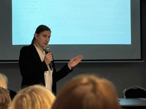 Zdjęcie z prelekcji na Spotkaniu branżowym policyjnych biegłych z zakresu genetyki sądowej w Zakopanem